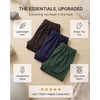 image:image3 Pack Mens Mesh Sweatpants Open Bottom Lounge Workout Track Gym PantsSet 4