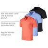 image:image3 Pack Mens Short Sleeve Golf Polo Collared Athletic Tennis Shirt CasualSet a