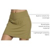 image:image3 Pack Womens 16 Skorts Skirts with Built in Shorts Pockets High WaistedSet 4