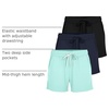 image:image3 Pack Womens Lounge Shorts Athletic Running Workout Gym Hiking PocketsSet 1