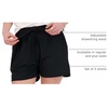 image:image3 Pack Womens Lounge Shorts Athletic Running Workout Gym Hiking PocketsSet 2