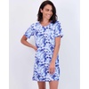 image:image3 Pack Womens Nightgowns Short Sleeve Sleep Shirts Nightshirt Pajama DressSet B