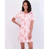 image:image3 Pack Womens Nightgowns Short Sleeve Sleep Shirts Nightshirt Pajama DressSet C