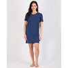 image:image3 Pack Womens Nightgowns Short Sleeve Sleep Shirts Nightshirt Pajama DressSet K