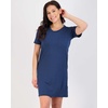 image:image3 Pack Womens Nightgowns Short Sleeve Sleep Shirts Nightshirt Pajama DressSet K