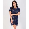 image:image3 Pack Womens Nightgowns Short Sleeve Sleep Shirts Nightshirt Pajama DressSet L