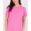image:image3 Pack Womens Nightgowns Short Sleeve Sleep Shirts Nightshirt Pajama DressSet L