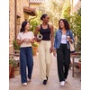image:image3 Pack Womens Palazzo Pants Wide Leg Adaptive Pajama Bottoms Lounge CasualSet 5