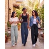image:image3 Pack Womens Palazzo Pants Wide Leg Adaptive Pajama Bottoms Lounge CasualSet 9