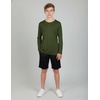 image:image4 Pack Boys Dry Fit Long Sleeve T Shirts Athletic Crew Neck Kids Teen TopsSet 1