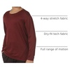 image:image4 Pack Boys Dry Fit Long Sleeve T Shirts Athletic Crew Neck Kids Teen TopsSet 2