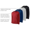 image:image4 Pack Boys Dry Fit Long Sleeve T Shirts Athletic Crew Neck Kids Teen TopsSet 3