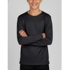 image:image4 Pack Boys Dry Fit Long Sleeve T Shirts Athletic Crew Neck Kids Teen TopsSet 4