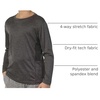image:image4 Pack Boys Dry Fit Long Sleeve T Shirts Athletic Crew Neck Kids Teen TopsSet 4