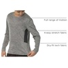 image:image4 Pack Boys Dry Fit Long Sleeve T Shirts Athletic Crew Neck Kids Teen TopsSet 5