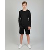 image:image4 Pack Boys Dry Fit Long Sleeve T Shirts Athletic Crew Neck Kids Teen TopsSet 6