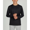image:image4 Pack Boys Dry Fit Long Sleeve T Shirts Athletic Crew Neck Kids Teen TopsSet 7