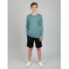 image:image4 Pack Boys Dry Fit Long Sleeve T Shirts Athletic Crew Neck Kids Teen TopsSet 8