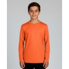 image:image4 Pack Boys Mesh Long Sleeve T Shirts Dry Fit Crew Neck Athletic Kids TeenSet 4