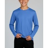 image:image4 Pack Boys Mesh Long Sleeve T Shirts Dry Fit Crew Neck Athletic Kids TeenSet 5