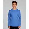 image:image4 Pack Boys Mesh Long Sleeve T Shirts Dry Fit Crew Neck Athletic Kids TeenSet 5