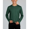 image:image4 Pack Boys Mesh Long Sleeve T Shirts Dry Fit Crew Neck Athletic Kids TeenSet 6