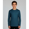 image:image4 Pack Boys Mesh Long Sleeve T Shirts Dry Fit Crew Neck Athletic Kids TeenSet 7