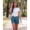 image:image4 Pack Girls Mesh Shorts Athletic Basketball Soccer Pockets Teens Kids GymSet 4