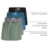 image:image4 Pack Girls Mesh Shorts Athletic Basketball Soccer Pockets Teens Kids GymSet 4