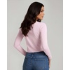 image:image4 Pack Womens Cotton Crop Tops Long Sleeve Cropped Tshirts Crew Neck TeesSet 10