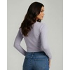 image:image4 Pack Womens Cotton Crop Tops Long Sleeve Cropped Tshirts Crew Neck TeesSet 2