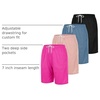 image:image4 Pack Womens Mesh Bermuda Shorts Athletic Running Gym Workout PocketsSet 2