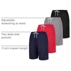 image:image4 Pack Womens Mesh Bermuda Shorts Athletic Running Gym Workout PocketsSet 3