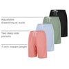 image:image4 Pack Womens Mesh Bermuda Shorts Athletic Running Gym Workout PocketsSet 5