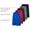 image:image5 Pack Boys Mesh Athletic Shorts Basketball Kids Soccer Sports PocketsSet 6
