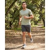 image:image5 Pack Mens Mesh Short Sleeve T Shirts Athletic Workout Running Gym TeesSet 13