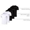 image:image5 Pack Mens Mesh Short Sleeve T Shirts Athletic Workout Running Gym TeesSet 3