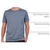 image:image5 Pack Mens Mesh Short Sleeve T Shirts Athletic Workout Running Gym TeesSet 7