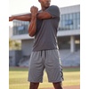 image:image5 Pack Mens Mesh Shorts 9 Long Athletic Running Workout Gym BasketballSet B