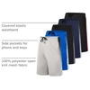 image:image5 Pack Mens Mesh Shorts 9 Long Athletic Running Workout Gym BasketballSet J