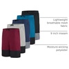 image:image5 Pack Mens Mesh Shorts 9 Long Athletic Running Workout Gym BasketballSet L