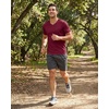 image:image5 Pack Mens Mesh V Neck T Shirts Dry Fit Athletic Workout Gym Running TeesSet 13