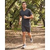 image:image5 Pack Mens Mesh V Neck T Shirts Dry Fit Athletic Workout Gym Running TeesSet 14