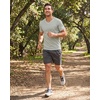image:image5 Pack Mens Mesh V Neck T Shirts Dry Fit Athletic Workout Gym Running TeesSet 16