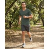 image:image5 Pack Mens Mesh V Neck T Shirts Dry Fit Athletic Workout Gym Running TeesSet 19