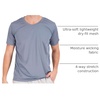 image:image5 Pack Mens Mesh V Neck T Shirts Dry Fit Athletic Workout Gym Running TeesSet 4