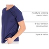 image:image5 Pack Mens Mesh V Neck T Shirts Dry Fit Athletic Workout Gym Running TeesSet 5