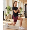 image:image5 Pack Womens Dry Fit Slit Hem Workout Tops T Shirts Athletic Gym TeesSet 10