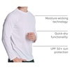 image:imageMens Mesh Long Sleeve Shirts UPF Sun Protection Dry Fit Casual Work Gym Tee5 Pack Set 1