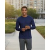 image:imageMens Mesh Long Sleeve Shirts UPF Sun Protection Dry Fit Casual Work Gym Tee5 Pack Set 1
